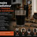 L’eau noire d’un radiateur raconte l’histoire de votre installation